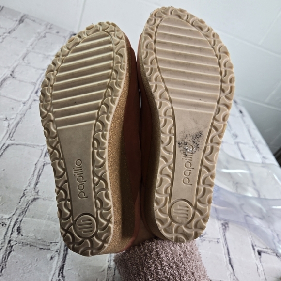 Papillio Birkenstock Namica Rivet nubuck wedge open toe slides sandals - Picture 2 of 10